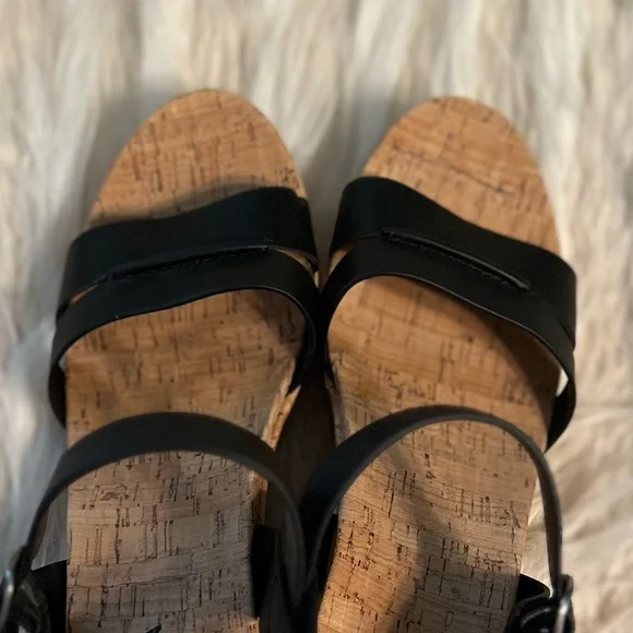 Sonoma Lola Black Wedge Sandals, Women’s 8.5 - Picture 10 of 10